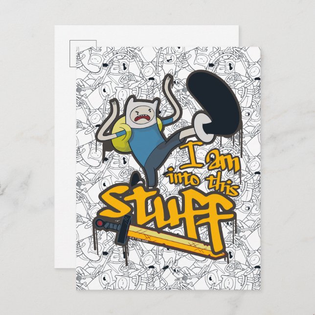 Adventure Time | Finn "I Am Into This Stuff" Postcard (Front/Back)