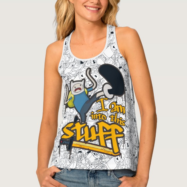 Adventure Time | Finn "I Am Into This Stuff" Tank Top (Front)