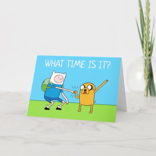 Adventure Time  Finn  Jake Fist Bump Card