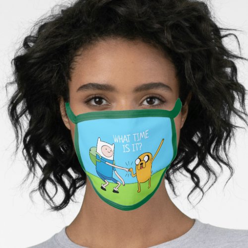 Adventure Time  Finn  Jake Fist Bump Face Mask