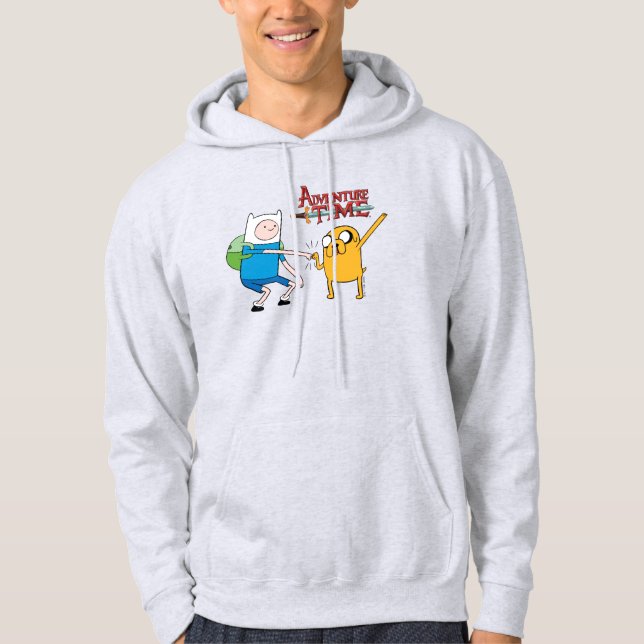 Adventure Time | Finn & Jake Fist Bump Hoodie (Front)