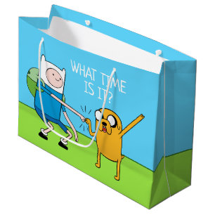 Adventure Time Finn & Jake Fist Bump Large Gift Bag