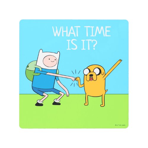 Adventure Time  Finn  Jake Fist Bump Metal Print