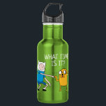 Adventure Time | Finn & Jake Fist Bump Stainless Steel Water Bottle<br><div class="desc">Check out best friends Finn and Jake fist bump!</div>
