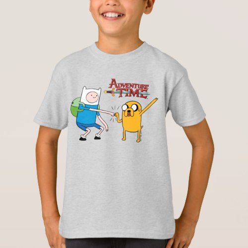 Adventure Time  Finn  Jake Fist Bump T_Shirt