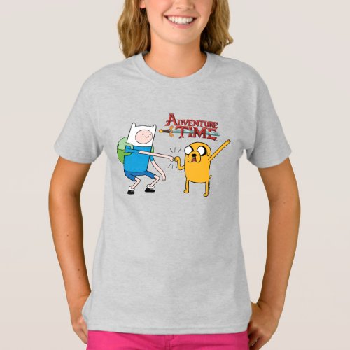 Adventure Time  Finn  Jake Fist Bump T_Shirt