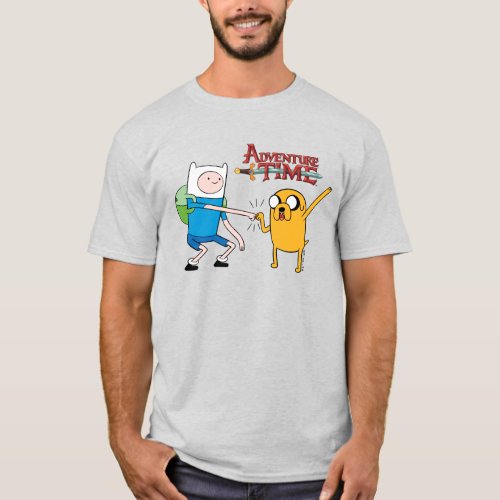 Adventure Time  Finn  Jake Fist Bump T_Shirt