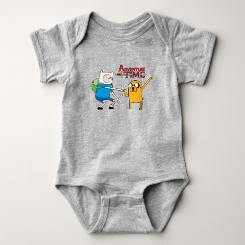 Adventure Time  Finn  Jake Fist Bump T_Shirt Baby Bodysuit