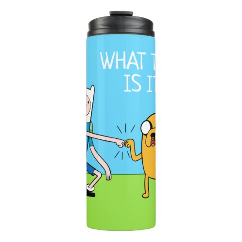 Adventure Time  Finn  Jake Fist Bump Thermal Tumbler