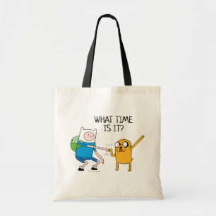 Adventure Time Finn & Jake Fist Bump Tote Bag