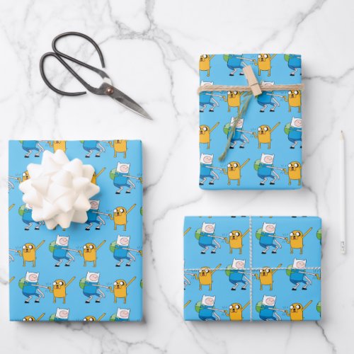 Adventure Time  Finn  Jake Fist Bump Wrapping Paper Sheets