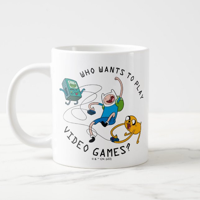 Adventure Time | Finn & Jake Play With BMO Giant Coffee Mug (Left)