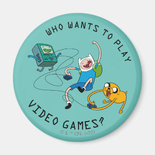 Adventure Time   Finn & Jake Play With BMO Magnet