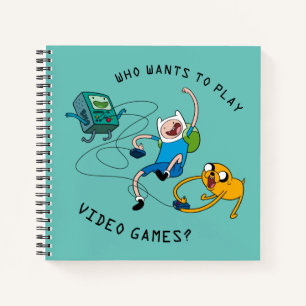Adventure Time Finn & Jake Play With BMO Notebook