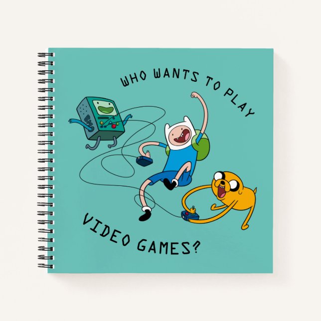 Adventure Time | Finn & Jake Play With BMO Notebook (Front)