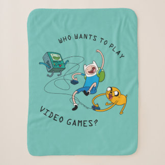 Adventure Time | Finn & Jake Play With BMO Sherpa Blanket