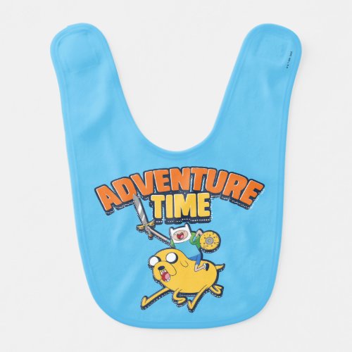 Adventure Time  Finn Riding Jake Baby Bib