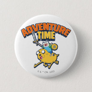 Adventure Time Finn Riding Jake Button