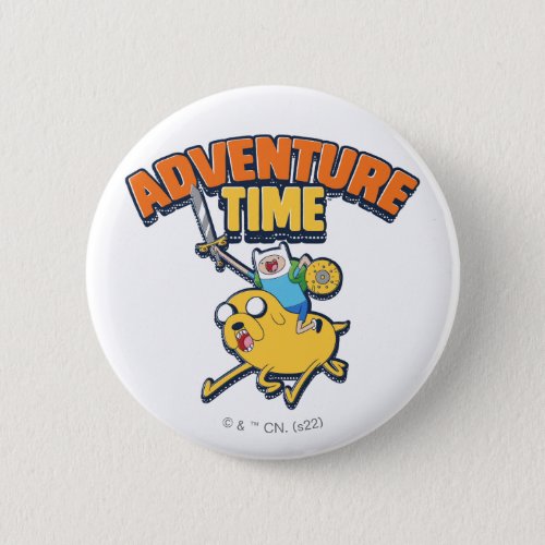 Adventure Time  Finn Riding Jake Button