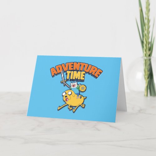 Adventure Time  Finn Riding Jake Card
