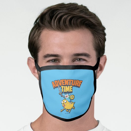 Adventure Time | Finn Riding Jake Face Mask (Worn Him)