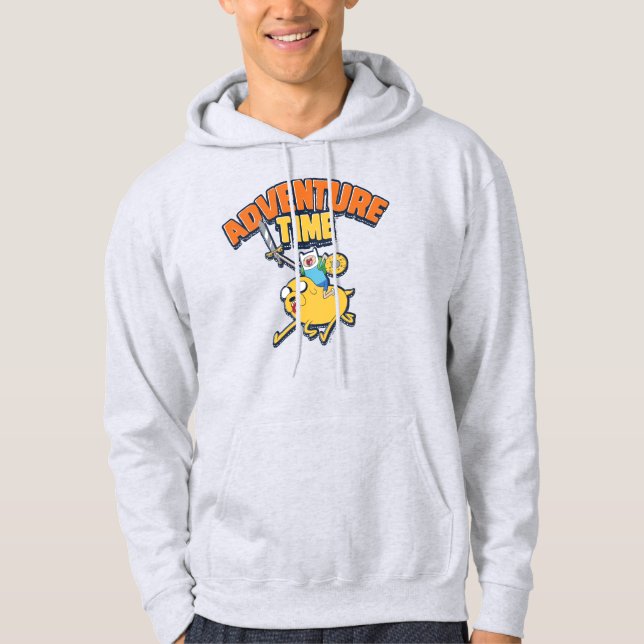 Adventure Time | Finn Riding Jake Hoodie (Front)