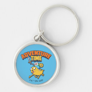 Adventure Time Finn Riding Jake Keychain