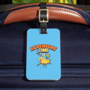 Adventure Time Finn Riding Jake Luggage Tag