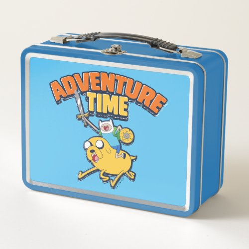 Adventure Time  Finn Riding Jake Metal Lunch Box