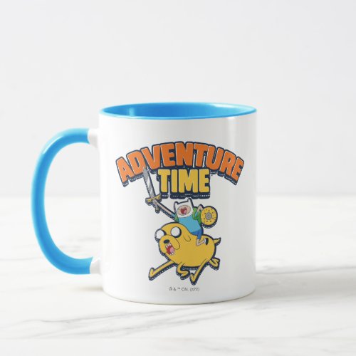 Adventure Time  Finn Riding Jake Mug