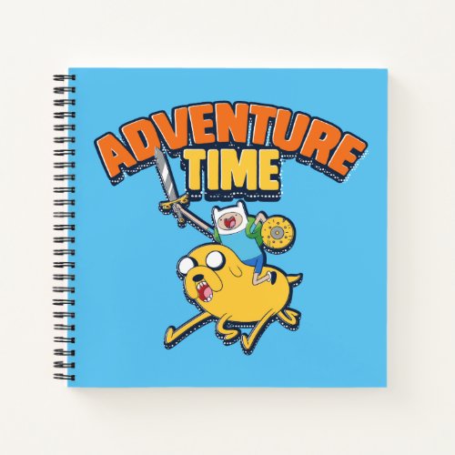 Adventure Time  Finn Riding Jake Notebook