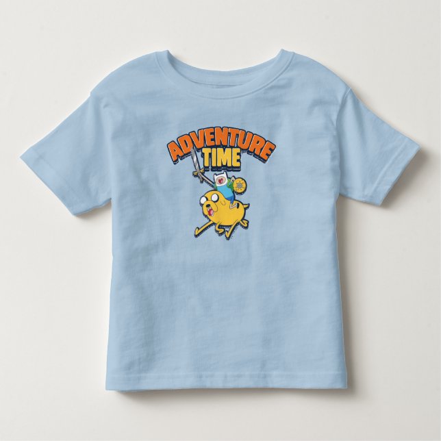 Adventure Time | Finn Riding Jake T-Shirt (Front)
