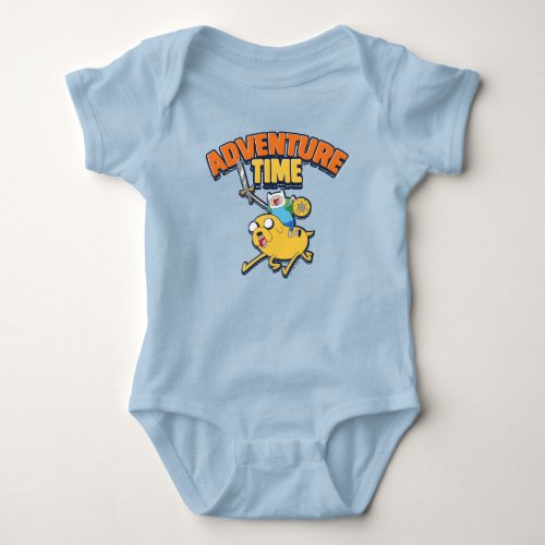 Adventure Time  Finn Riding Jake T_Shirt Baby Bodysuit