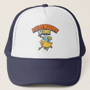 Adventure Time Finn Riding Jake Trucker Hat