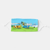 Adventure Time | Finn's Backpack Adventure Gear Adult Cloth Face Mask (Front, Folded)