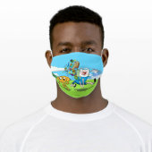 Adventure Time | Finn's Backpack Adventure Gear Adult Cloth Face Mask (Worn)