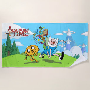 Adventure Time   Finn's Backpack Adventure Gear Beach Towel