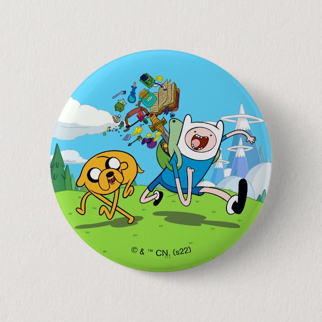 Adventure Time | Finn's Backpack Adventure Gear Button (Front)