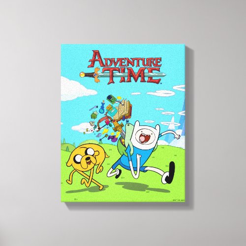 Adventure Time  Finns Backpack Adventure Gear Canvas Print