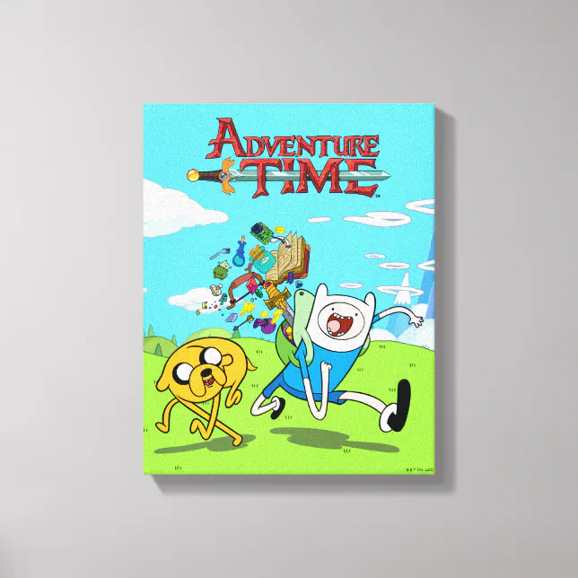 Adventure Time Finn's Backpack Adventure Gear Canvas Print Zazzle
