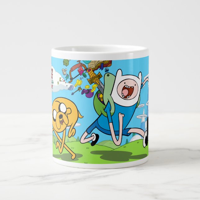 Adventure Time | Finn's Backpack Adventure Gear Giant Coffee Mug (Front)