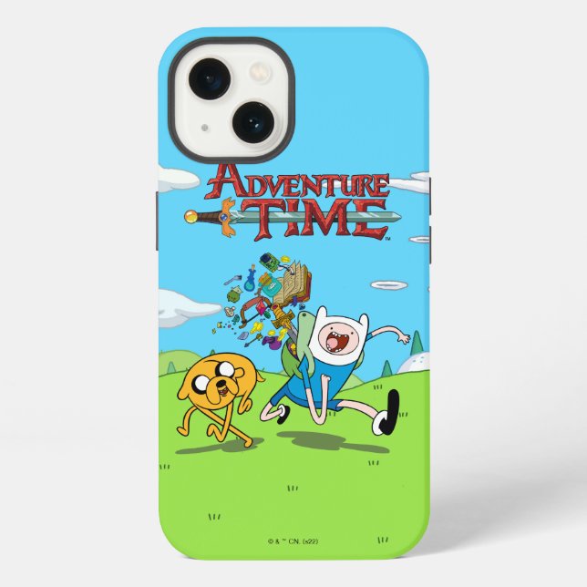 Adventure Time | Finn's Backpack Adventure Gear Iphone Case (Back)