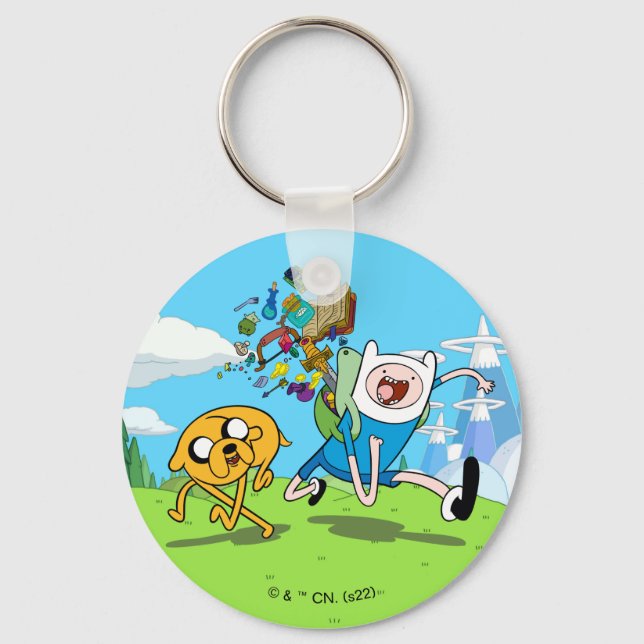 Adventure Time | Finn's Backpack Adventure Gear Keychain (Front)