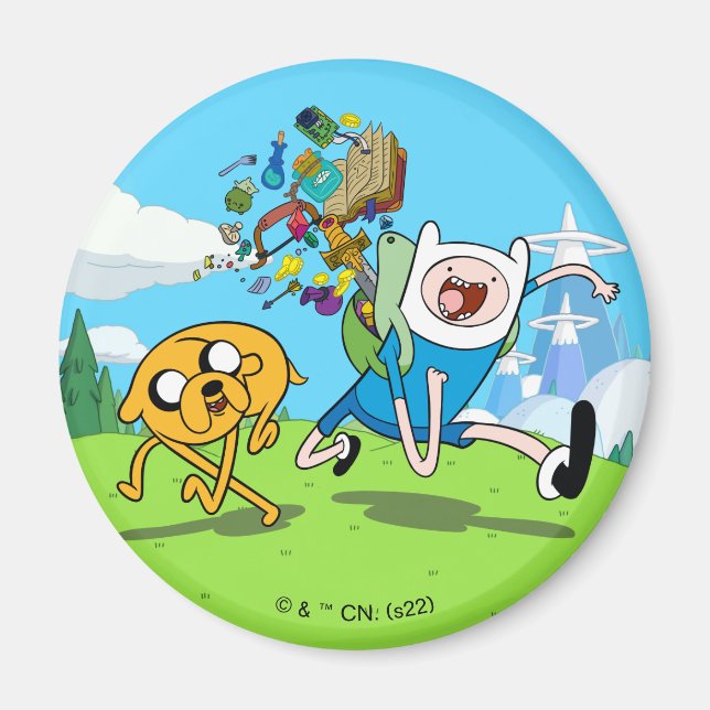 Adventure Time | Finn's Backpack Adventure Gear Magnet (Front)