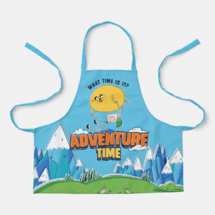 Adventure Time Jake Floating With Finn Apron