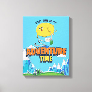 Adventure Time   Jake Floating With Finn Canvas Print