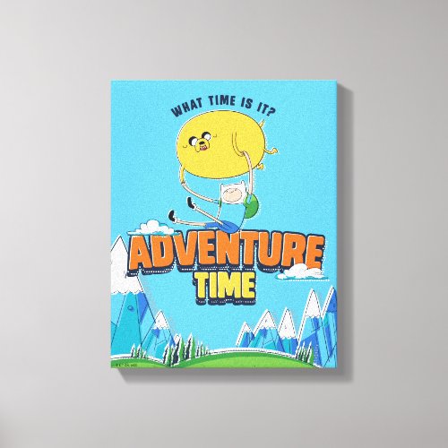 Adventure Time  Jake Floating With Finn Canvas Print
