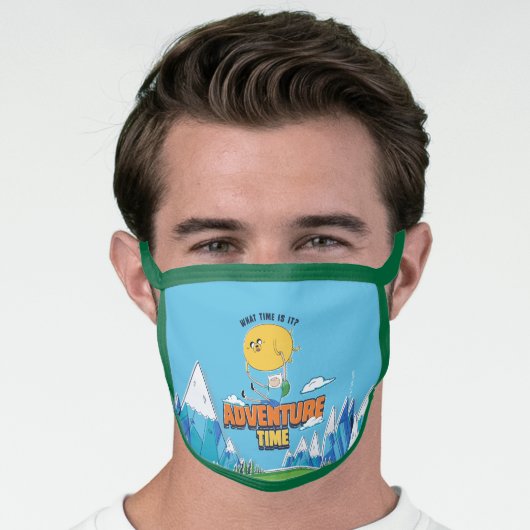 Adventure Time | Jake Floating With Finn Face Mask (Worn Him)