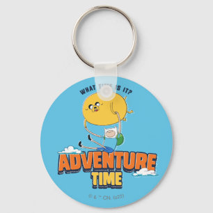Adventure Time Jake Floating With Finn Keychain