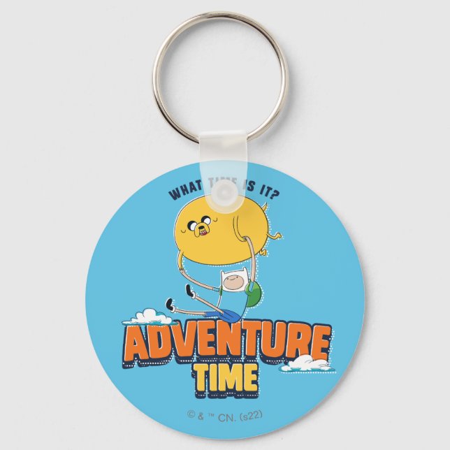 Adventure Time | Jake Floating With Finn Keychain (Front)